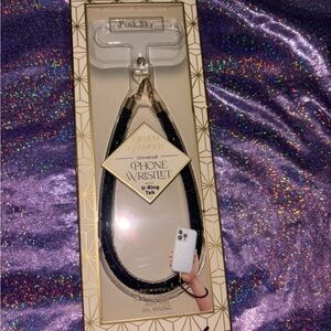 Black Phone Wristlet